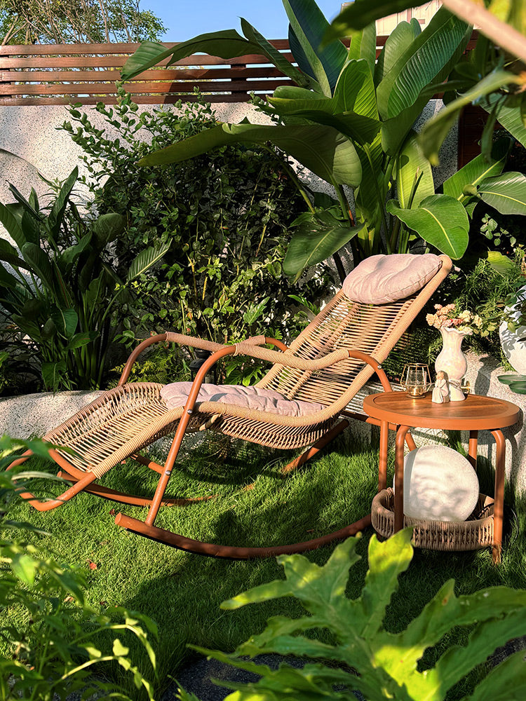 Lazy Rocking Chair/Rattan Recliner
