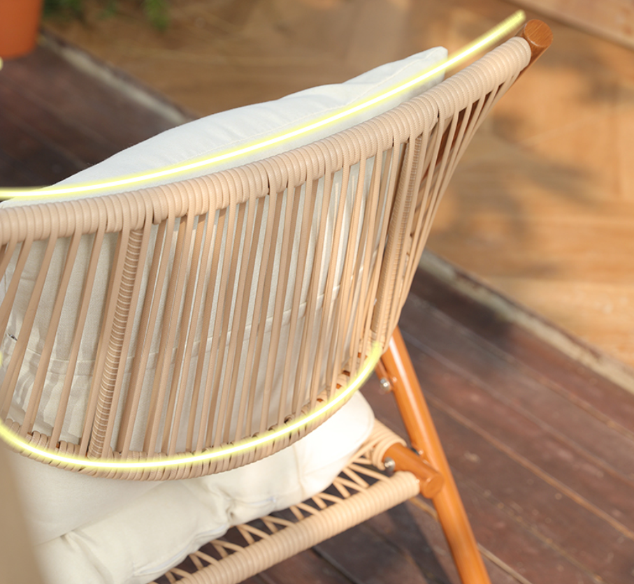 Courtyard Garden Leisure Rattan Chair Set