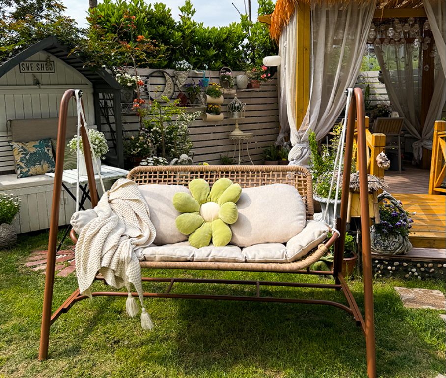 Outdoor Patio Double Swing Hammock