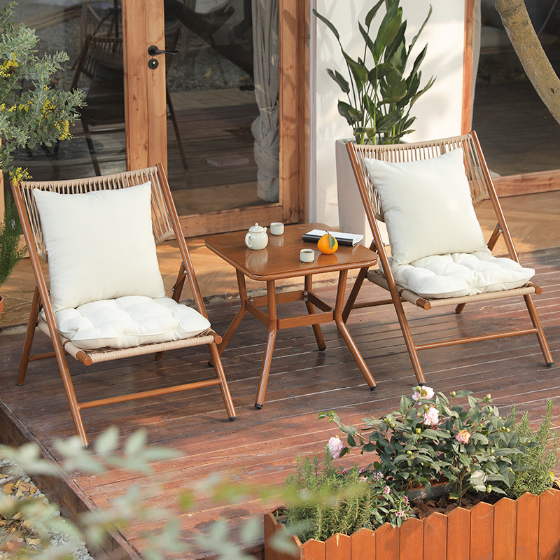 Courtyard Garden Leisure Rattan Chair Set